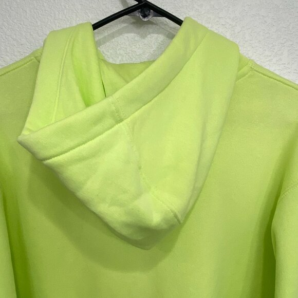 Nike Sportswear Club Fleece Pullover Hoodie, Lime Green - Small - Picture 5 of 9